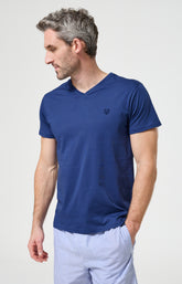 Haut Homme Marin Manches courtes Couleur MARINE 4