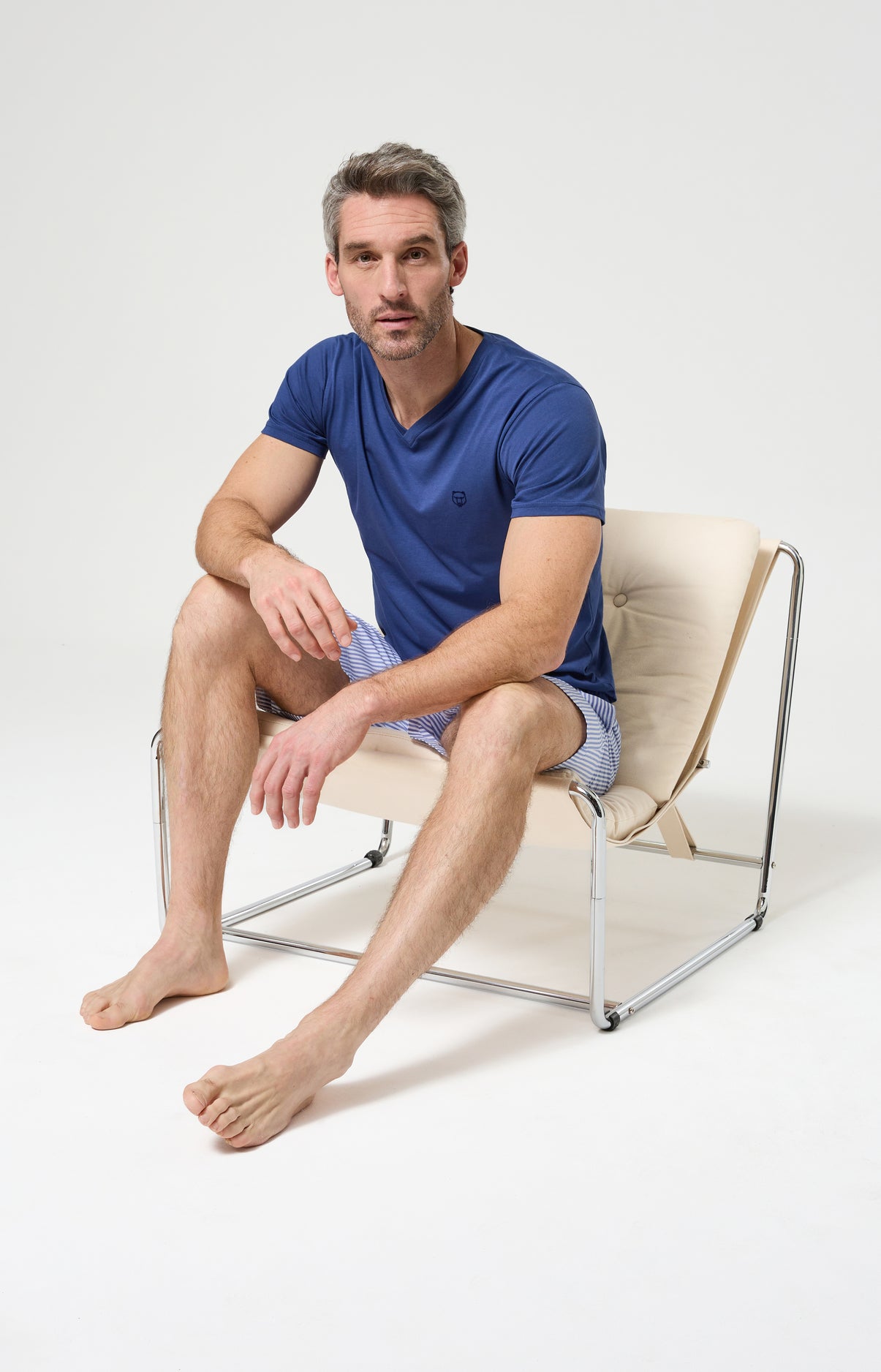 Haut Homme Marin Manches courtes Couleur MARINE 5