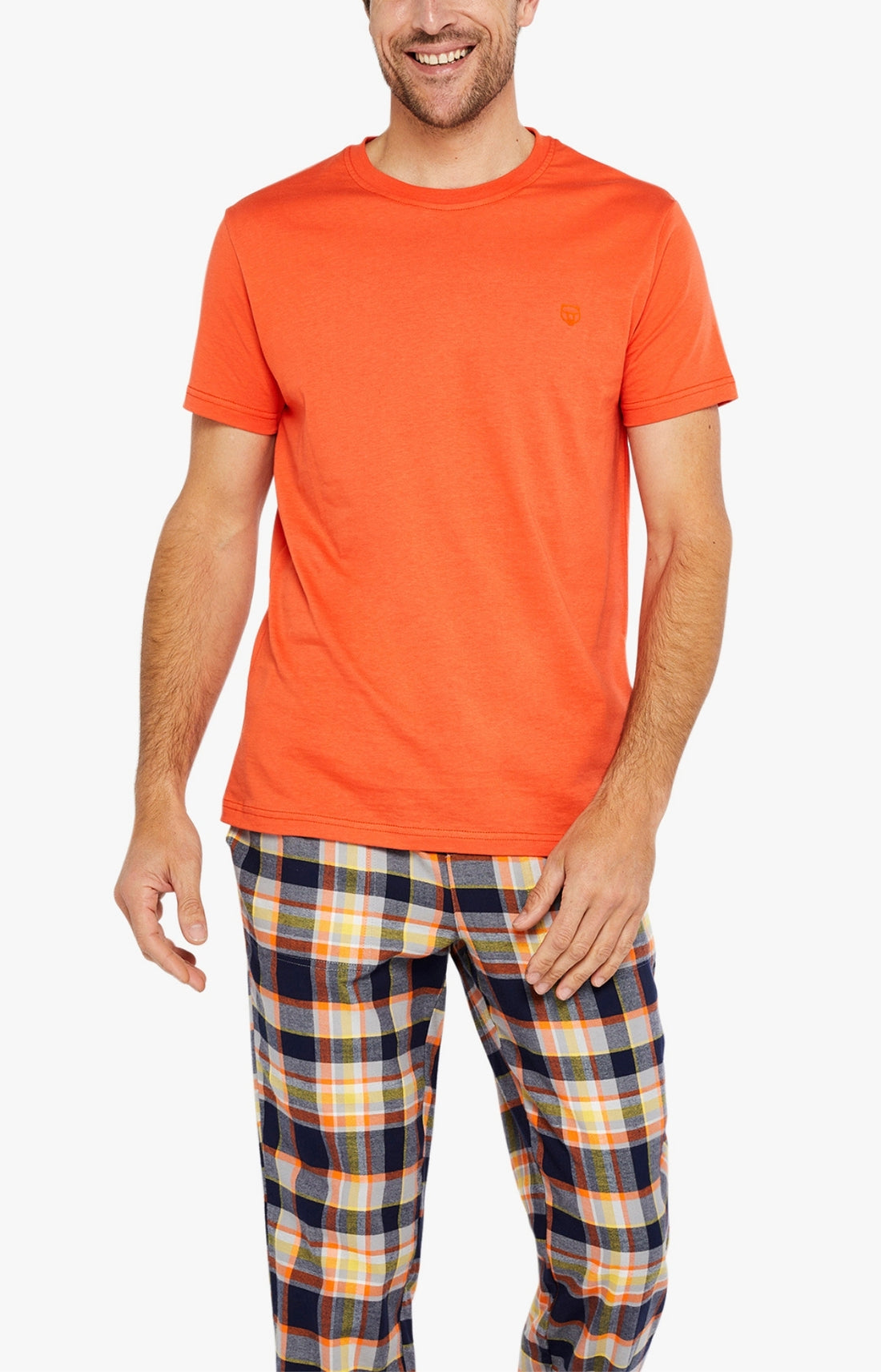 Short-sleeved T-shirt Cotton - Orange