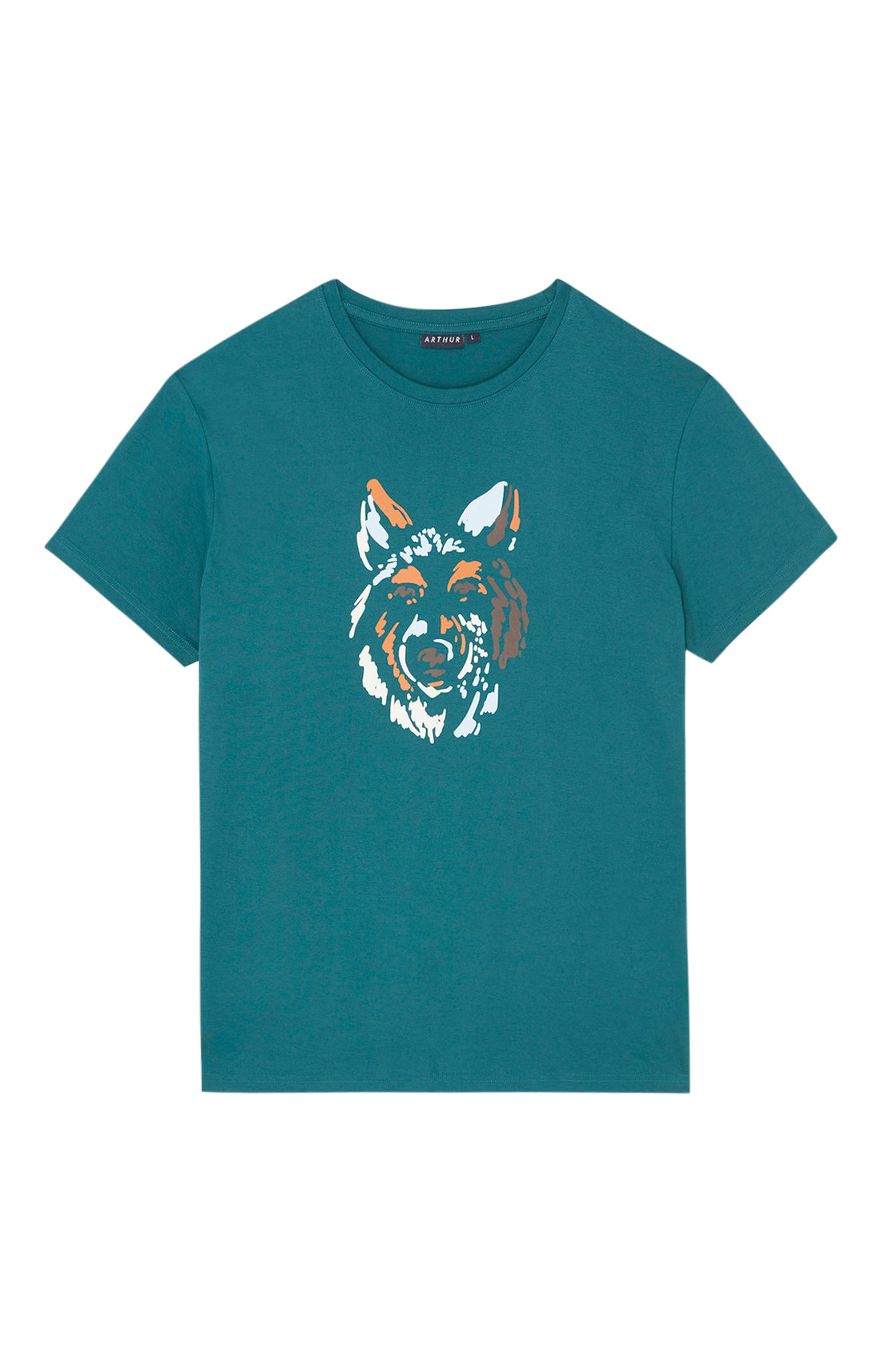 Tee-shirt Femme manches courtes Jeune Loup Bleu 3