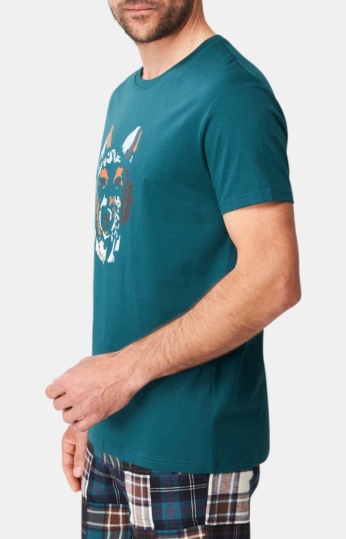 Tee-shirt Femme manches courtes Jeune Loup Bleu 4