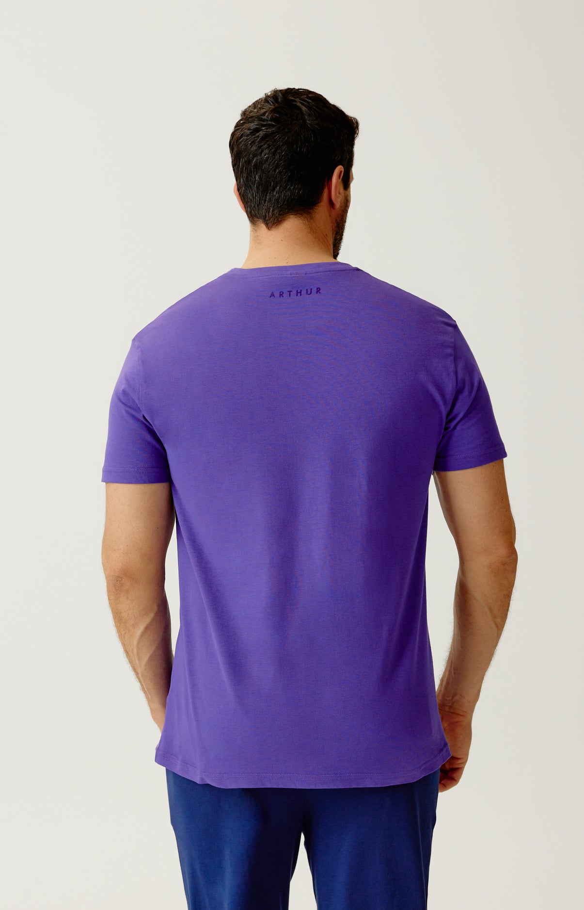 Tee-shirt en jersey de coton léger - Violet