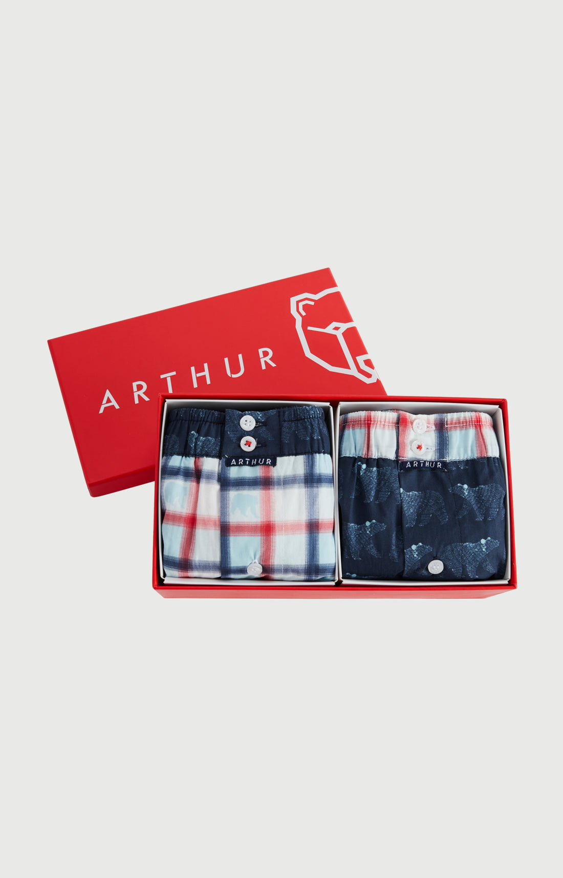 Lot de deux caleçons avec suspensoir Nuit Polaire Multicolore homme 1