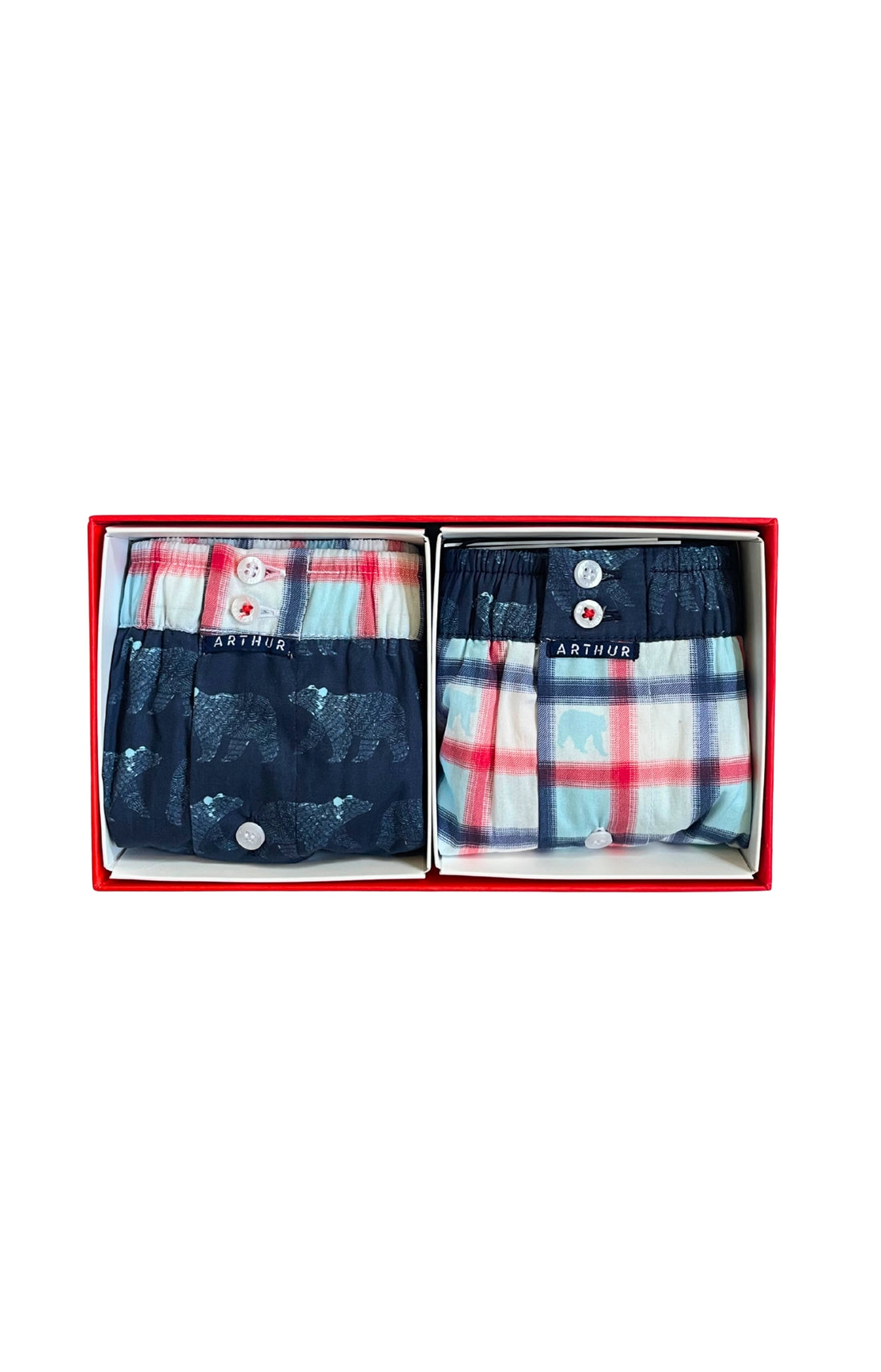 Lot de deux caleçons avec suspensoir Nuit Polaire Multicolore homme 3