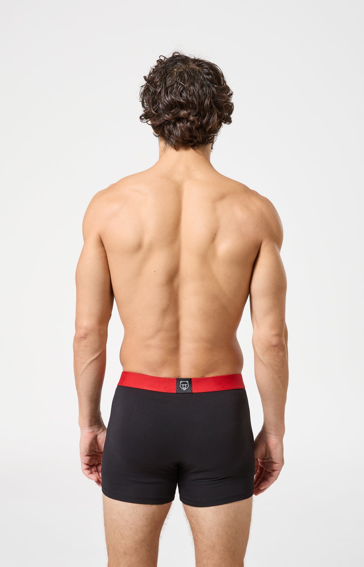 Lot de boxers unis noir et bleu Paris homme 5