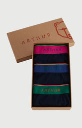 Lot de 3 boxers unis élastique couleur homme 1
