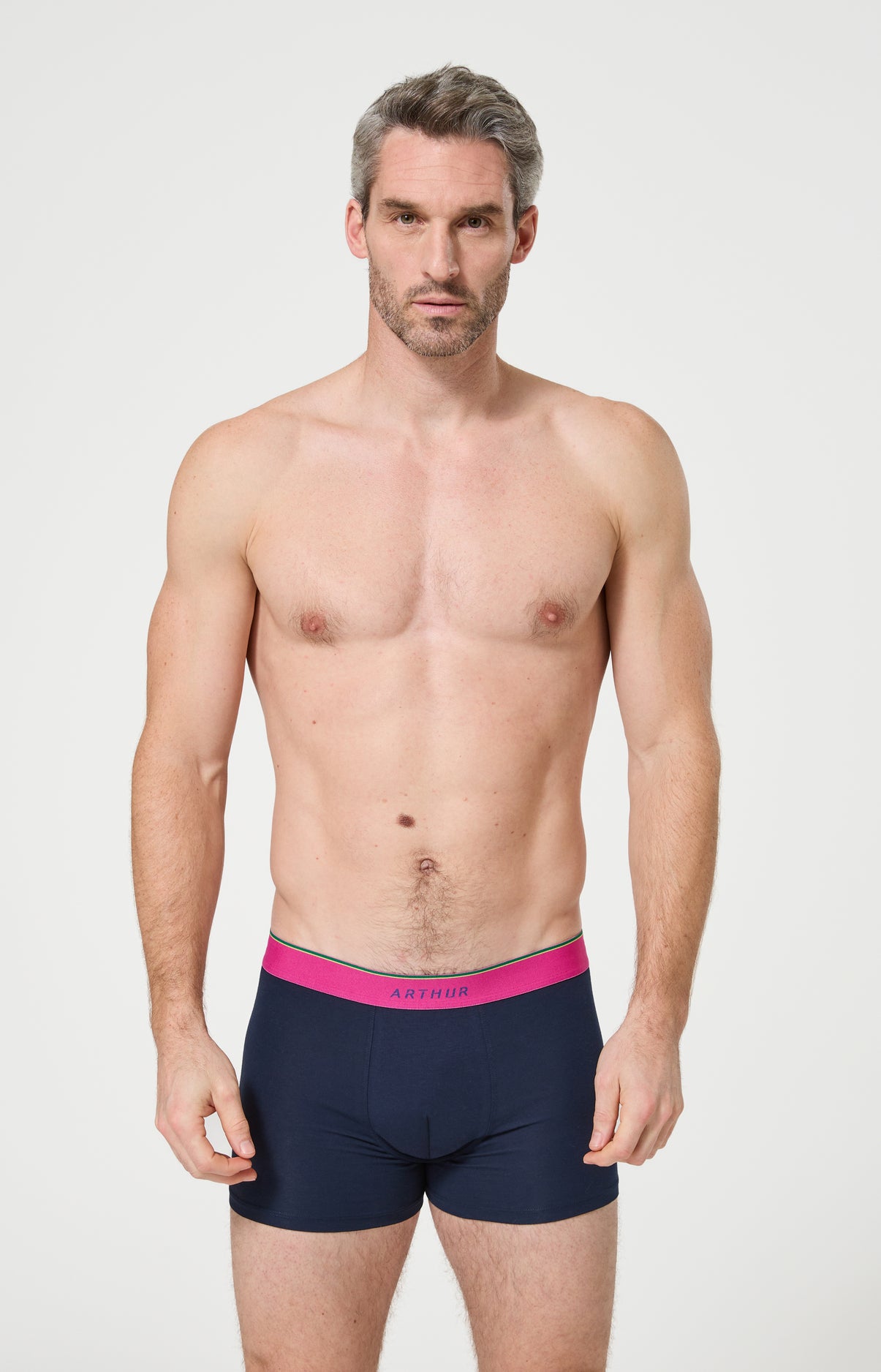 Lot de 3 boxers unis élastique couleur homme 4