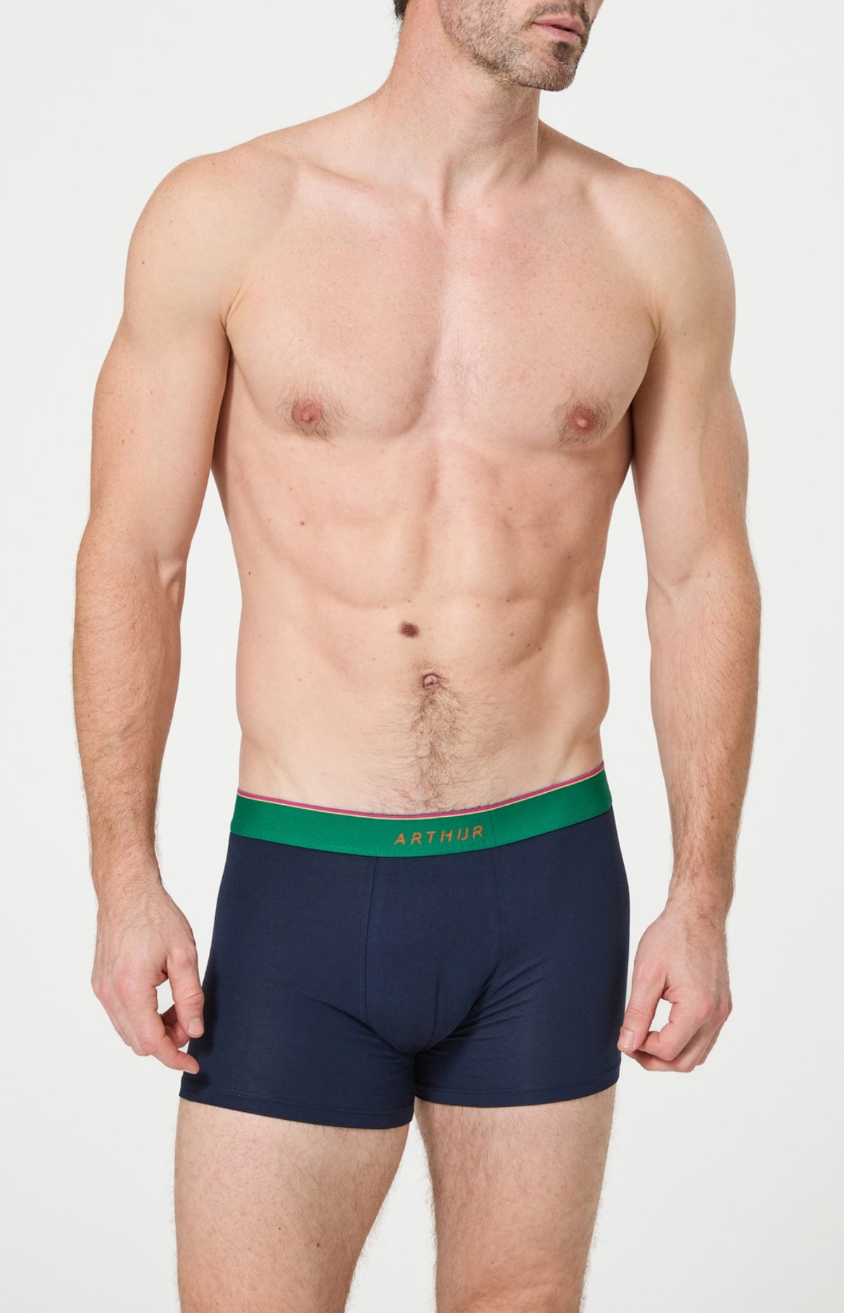 Lot de 3 boxers unis élastique couleur homme 4