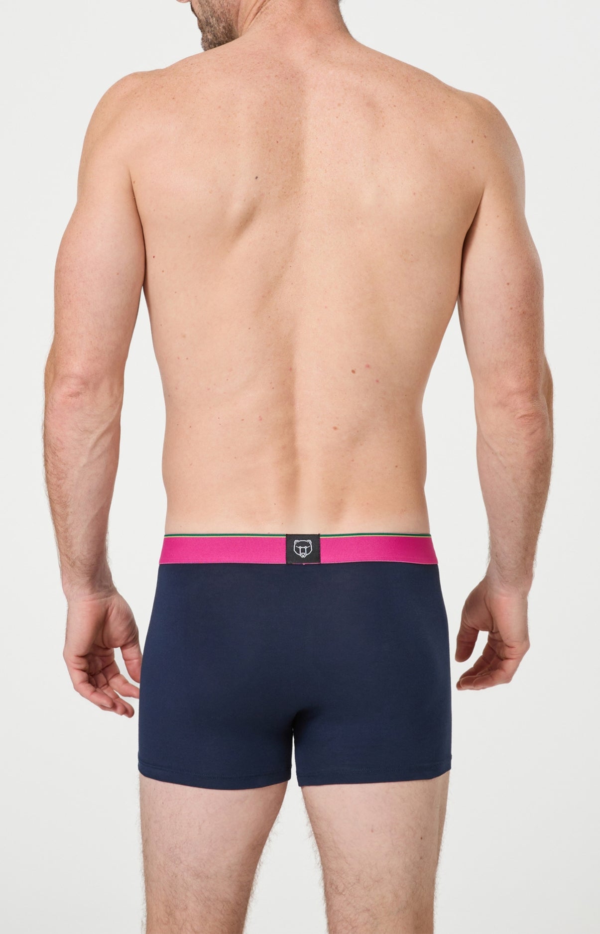 Lot de 3 boxers unis élastique couleur homme 8