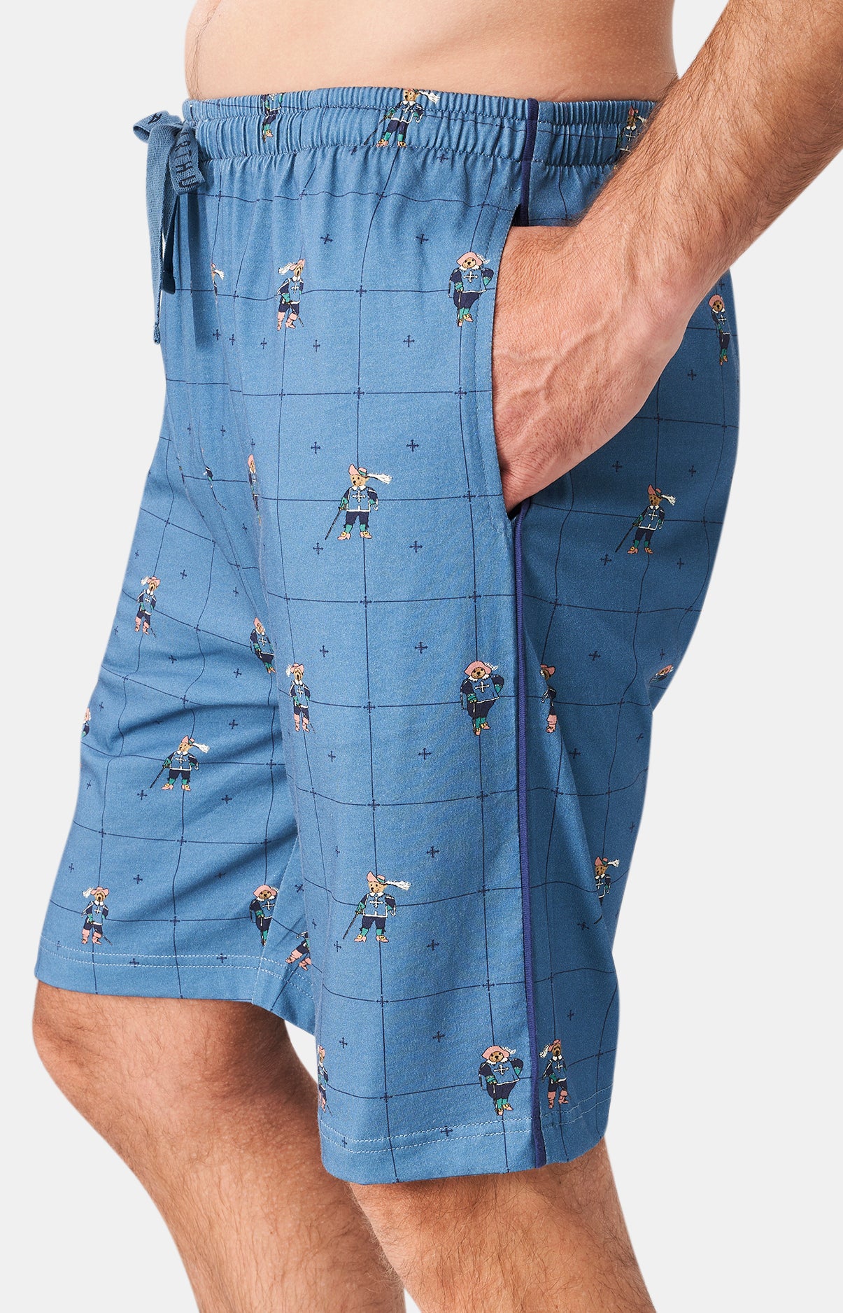 Pyjashort Homme Teddy Mou(r)squetaire Bleu 6