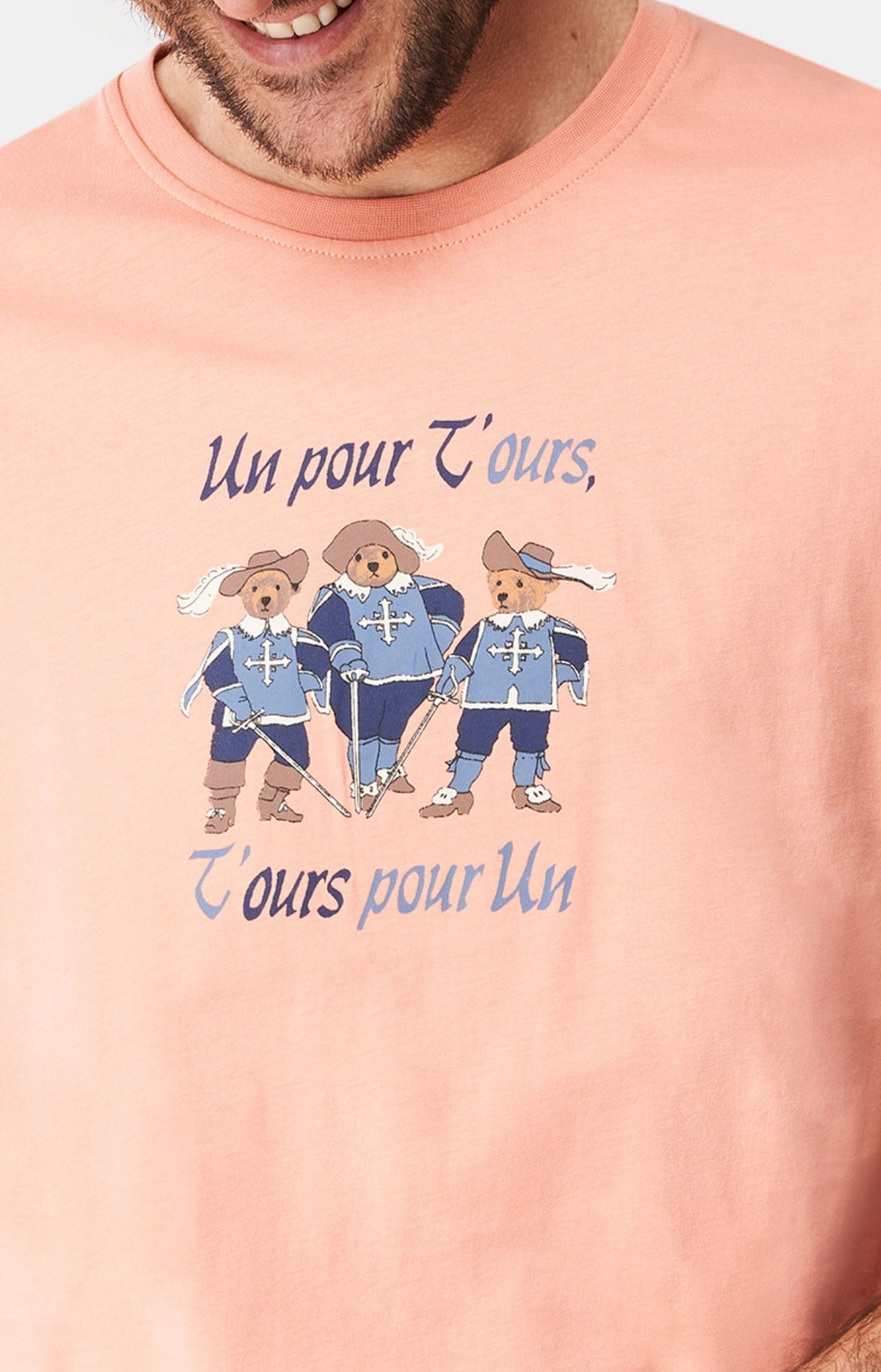 Pyjashort Homme Teddy Mou(r)squetaire Bleu 2