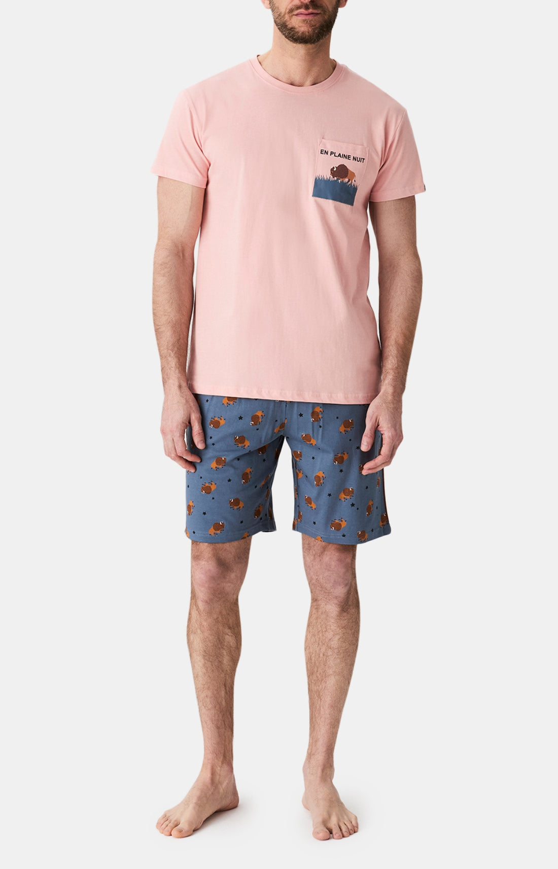 Pyjamas Homme En Plaine nuit ARDOISE 1