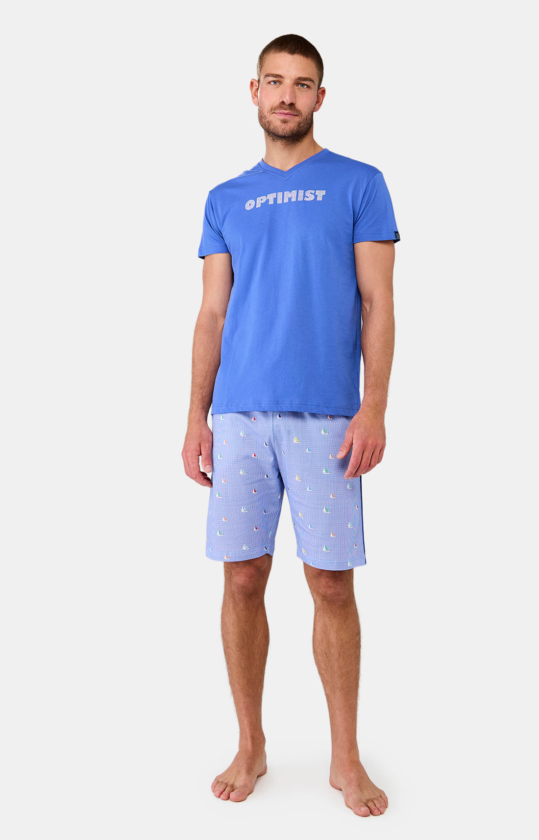Pyjashort Homme Boat Bleu 11