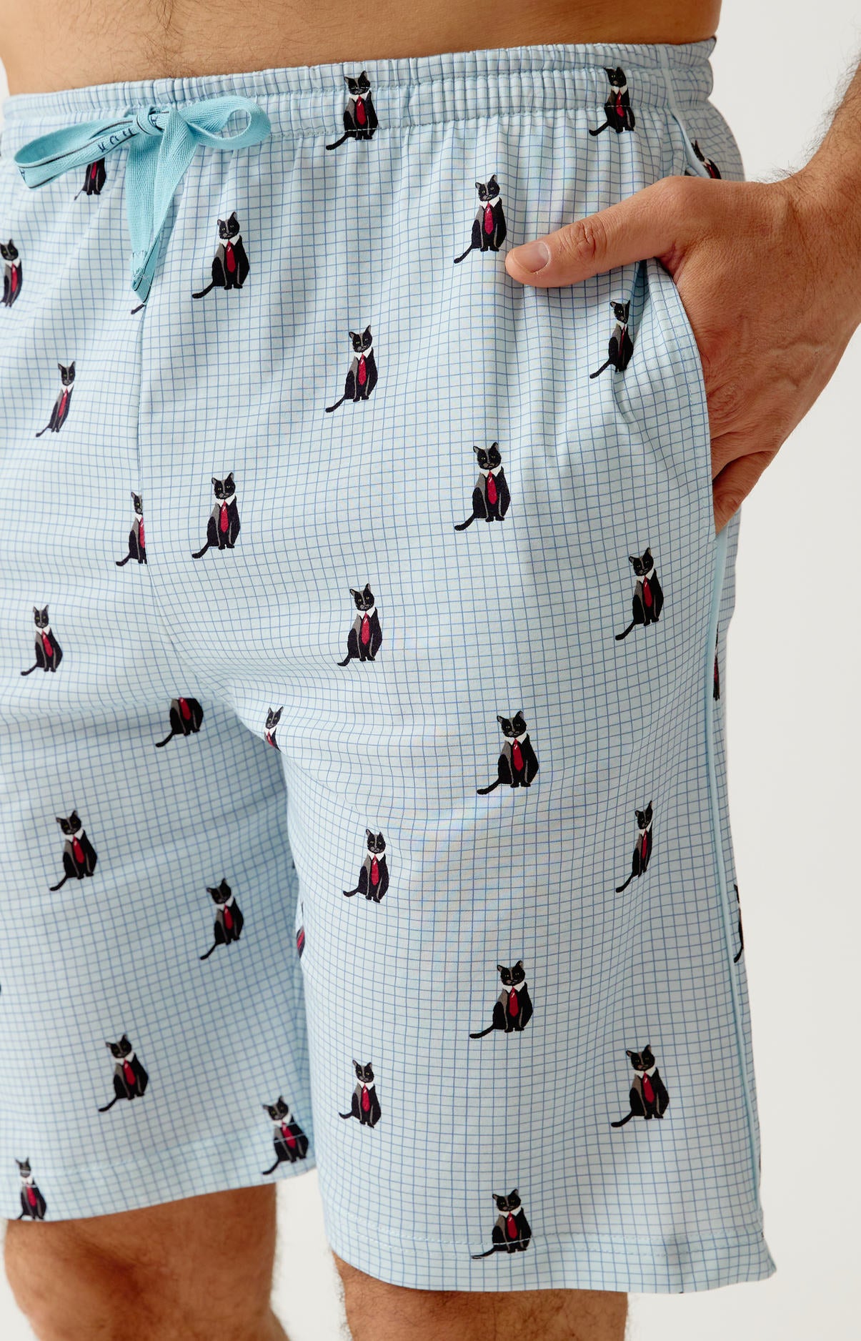 Pyjashort en jersey de coton léger - Cat sup