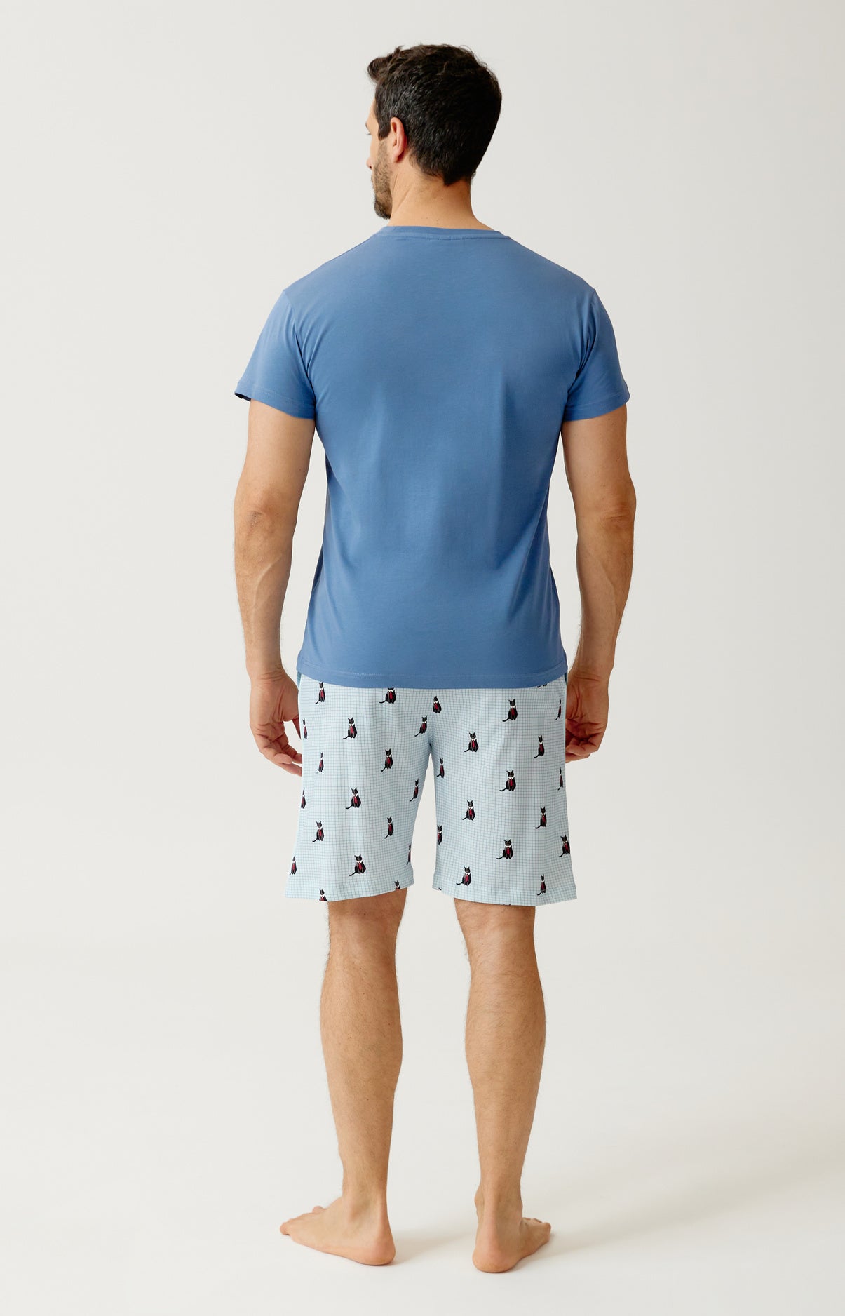 Pyjashort en jersey de coton léger - Cat sup