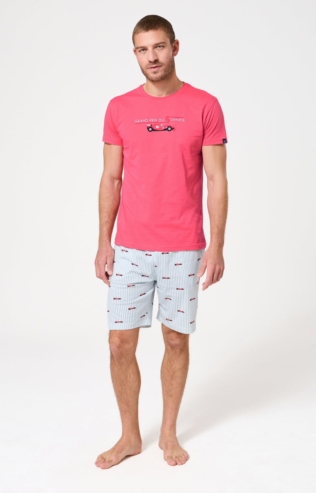 Pyjama Homme Le Grand Prix du Sommeil Manches courtes Imprimé voiture formule 1  1
