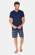 Pyjashort Homme Marine 1