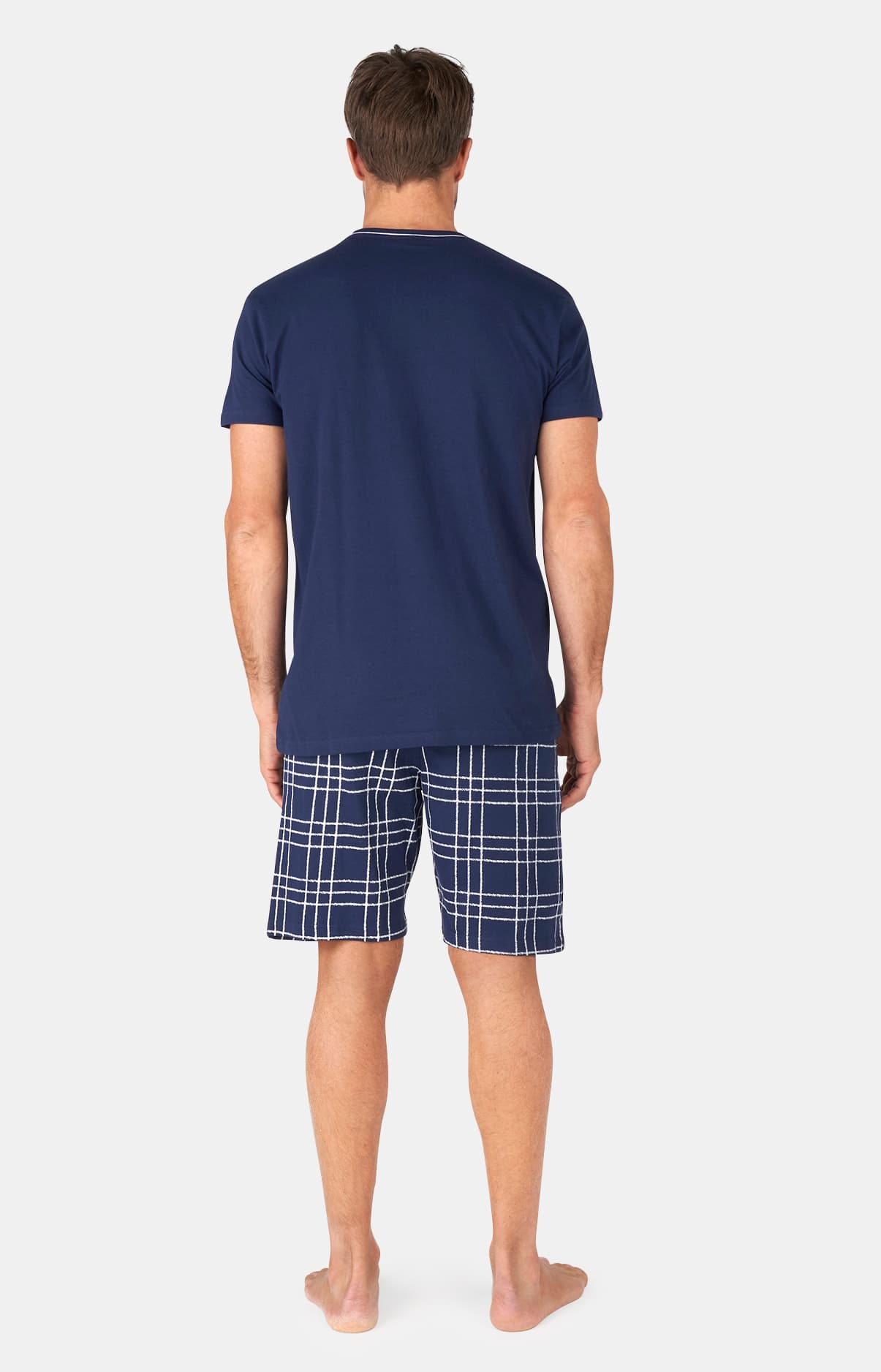 Pyjashort Homme Marine 6