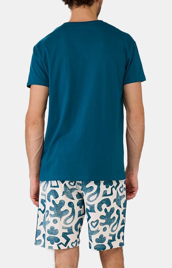 Pyjashort Homme Matis Pétrole 6