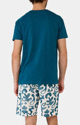 Pyjashort Homme Matis Pétrole 6