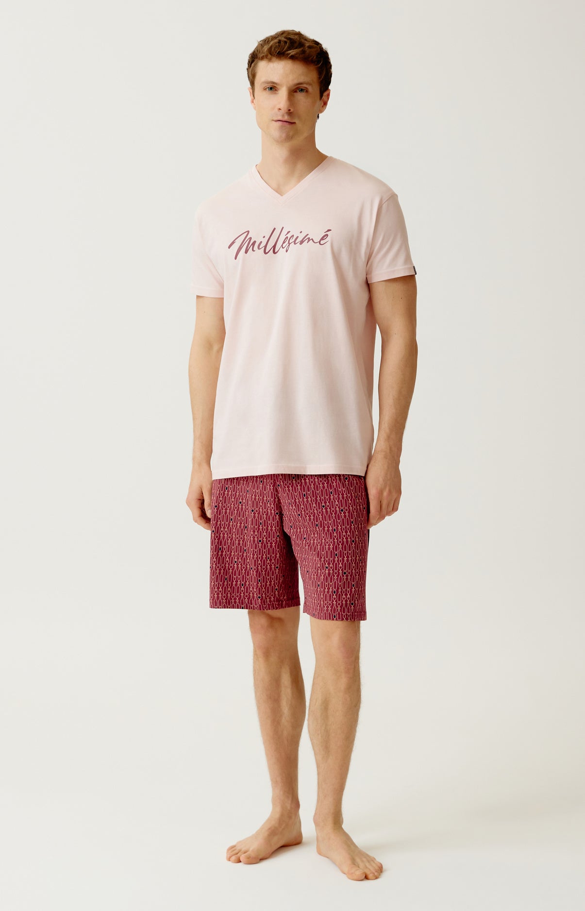 Pyjashort en jersey de coton léger - Millésimé