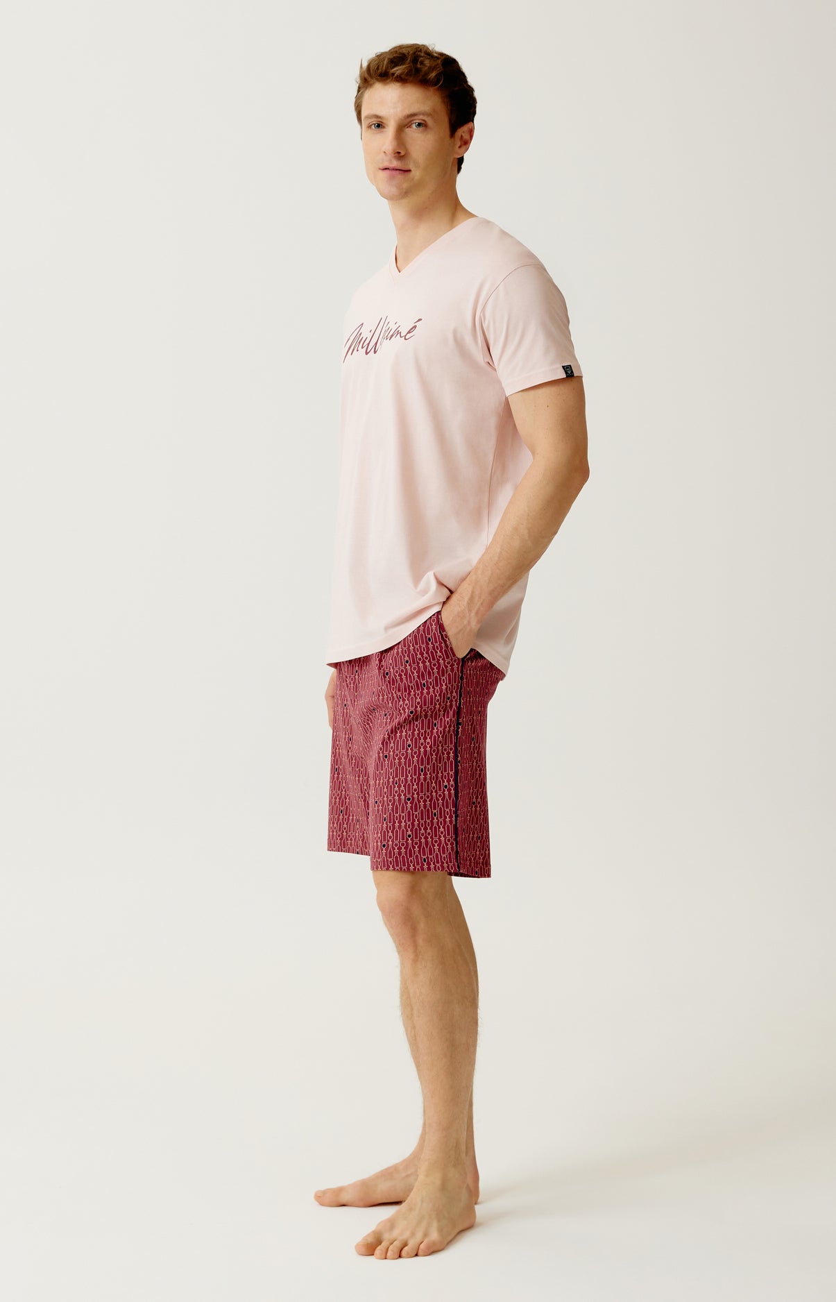 Pyjashort en jersey de coton léger - Millésimé