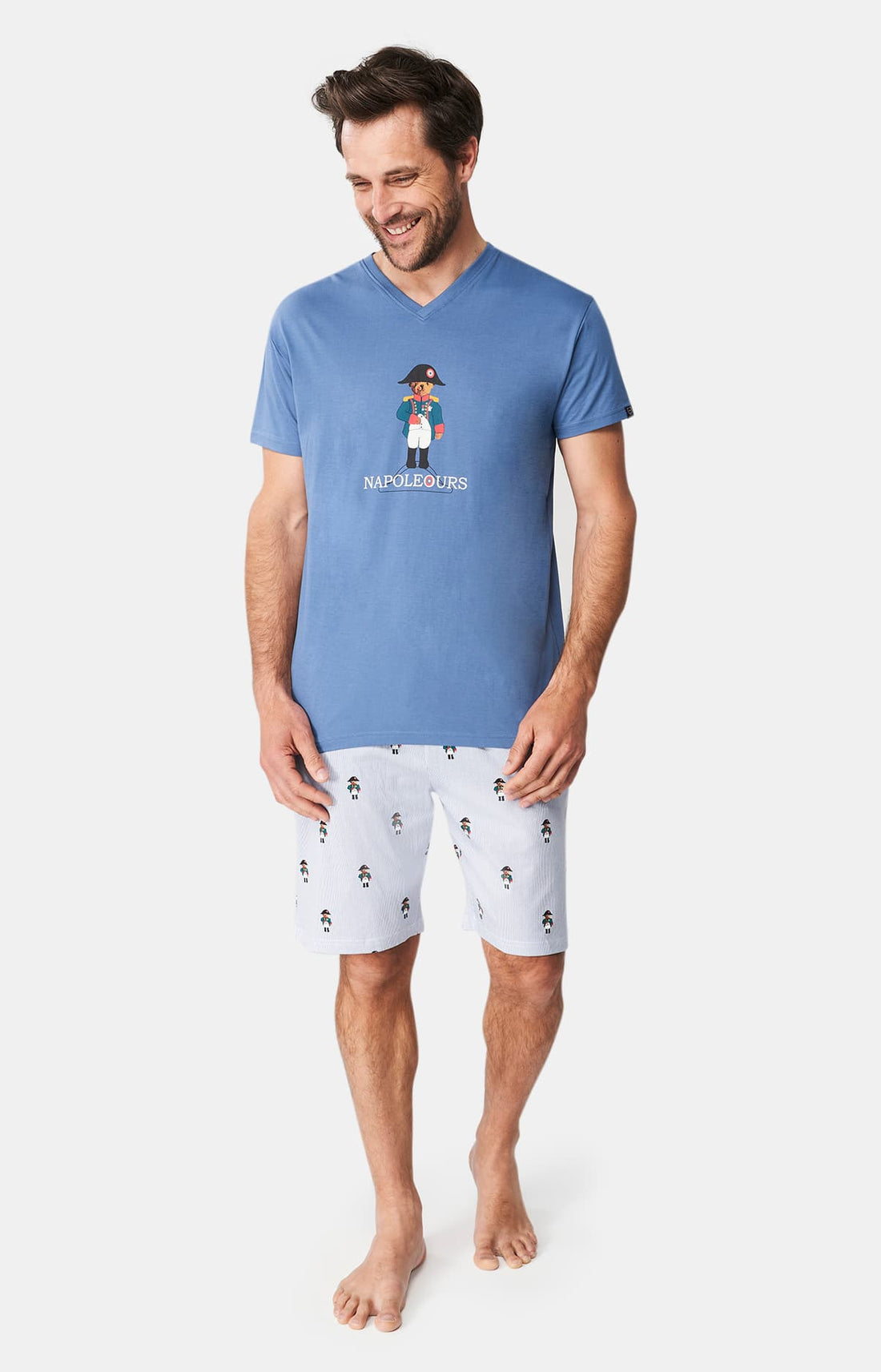 Pyjashort Homme Napoléours Bleu 1