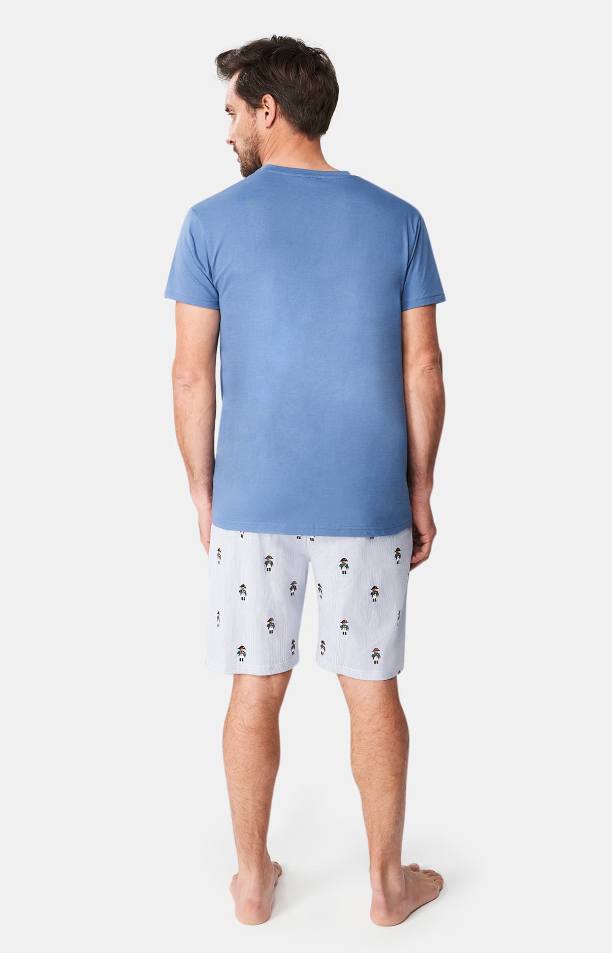 Pyjashort Homme Napoléours Bleu 5