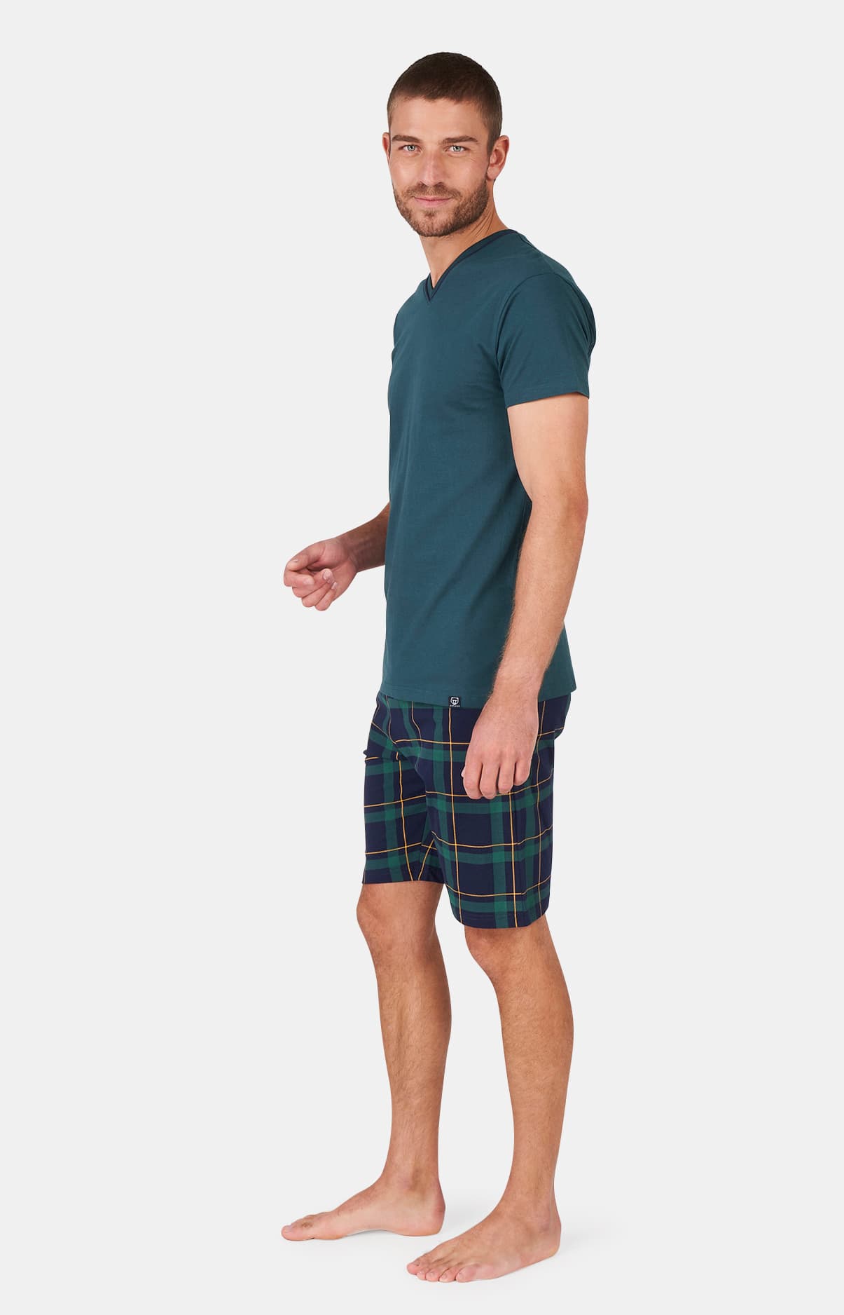 Pyjashort Homme Marine 2
