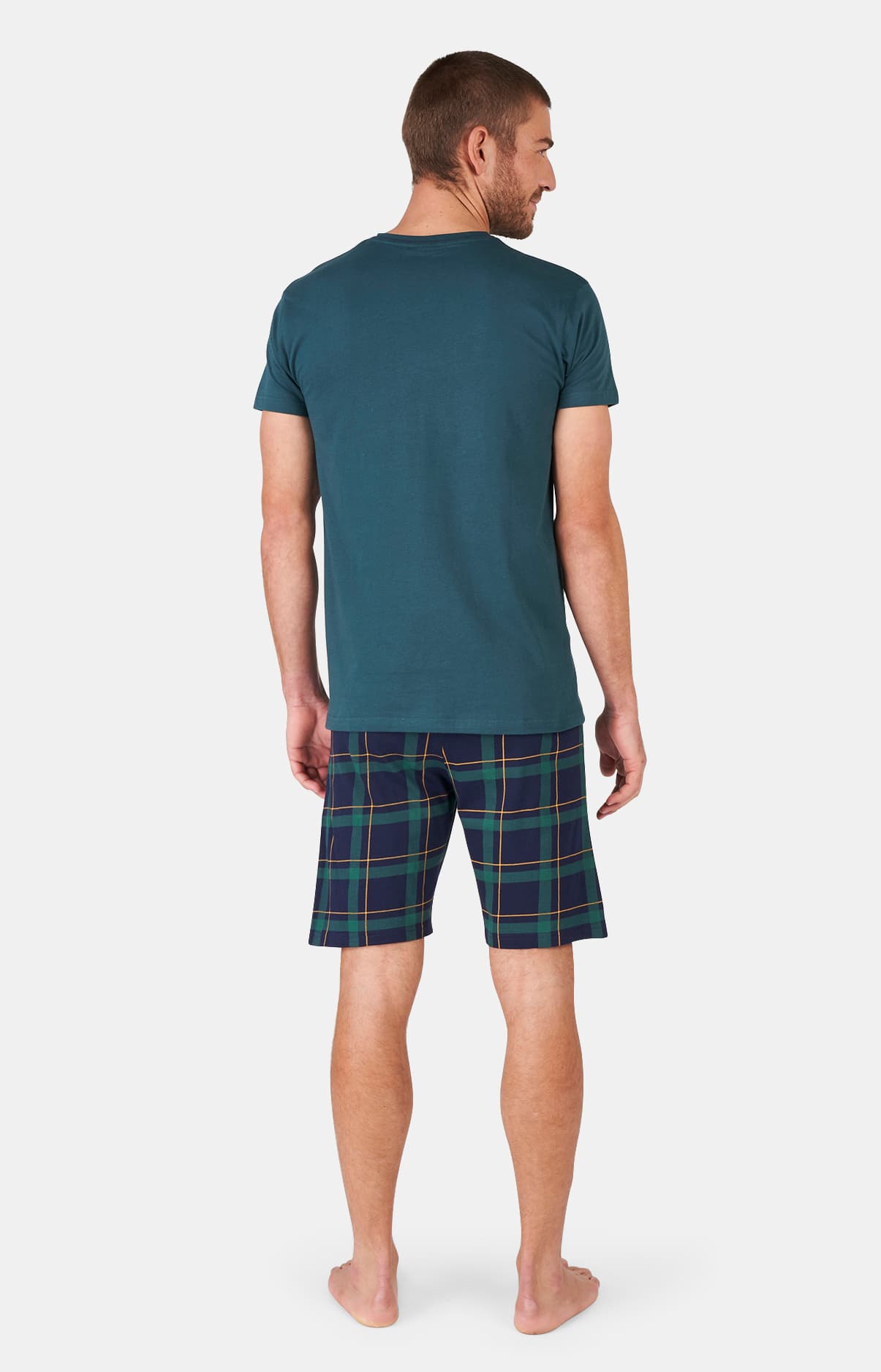 Pyjashort Homme Marine 4