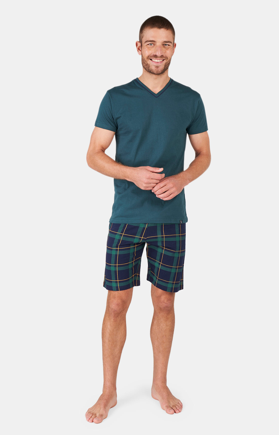Pyjashort Homme Marine 7