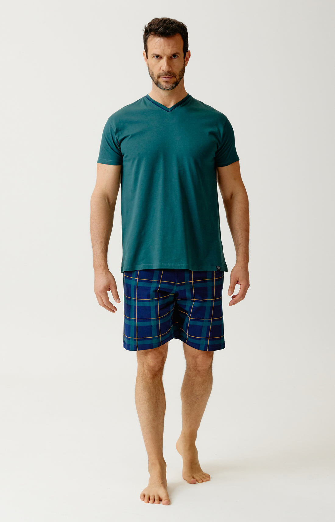 Pyjashort Homme Marine 1