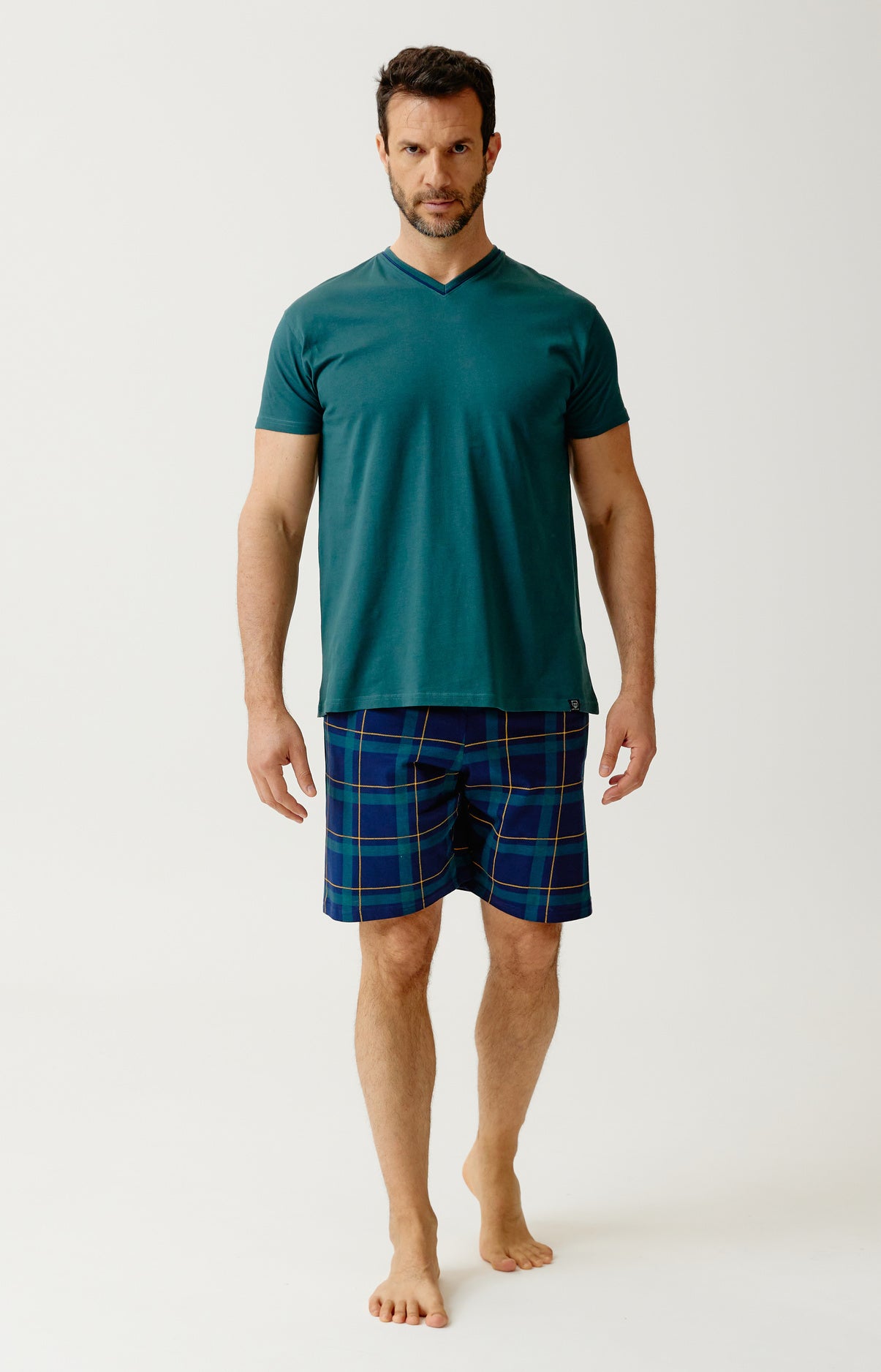 Pyjashort Homme Marine 1