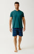 Pyjashort Homme Marine 1