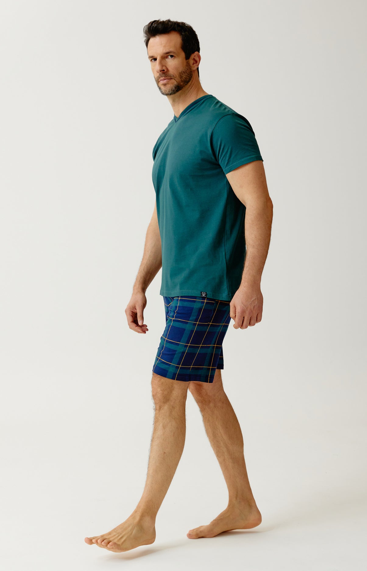 Pyjashort Homme Marine 4