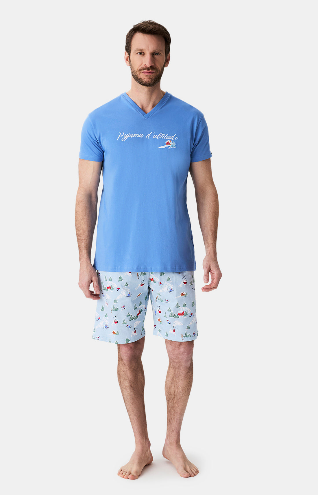 Pyjamas Homme Noël en altitude CIEL 1