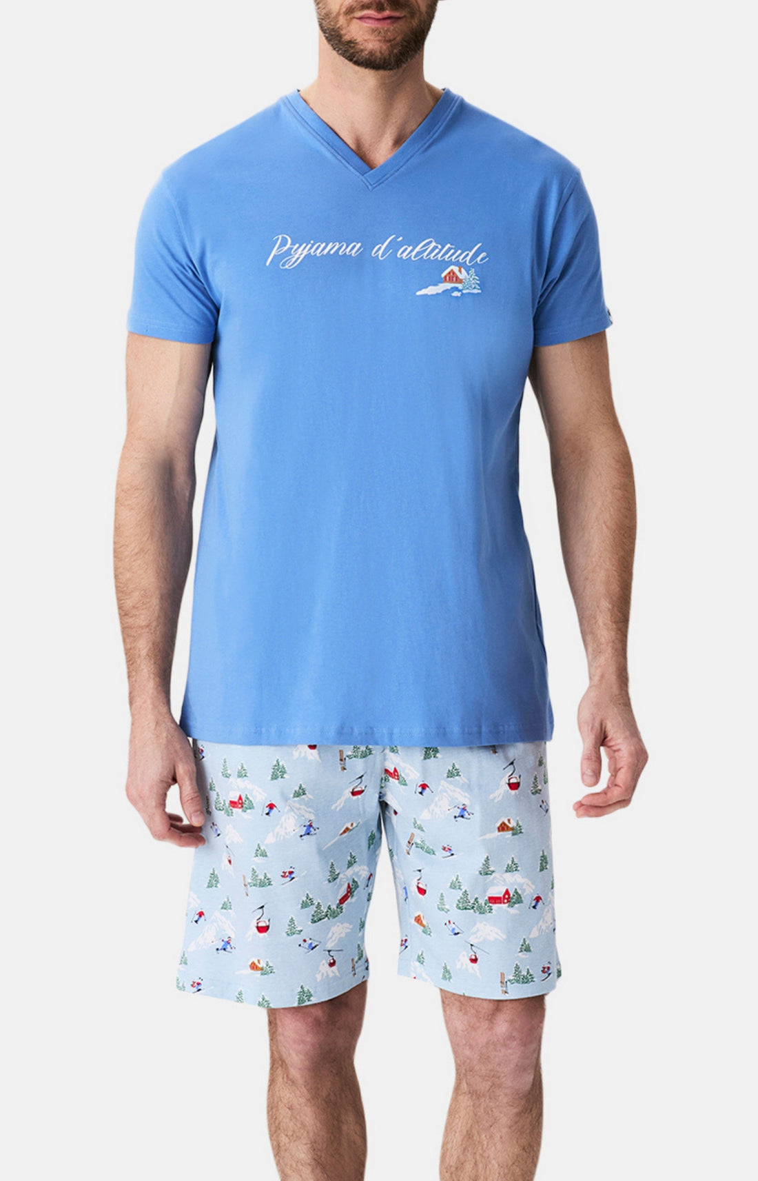 Pyjamas Homme Noël en altitude CIEL 1