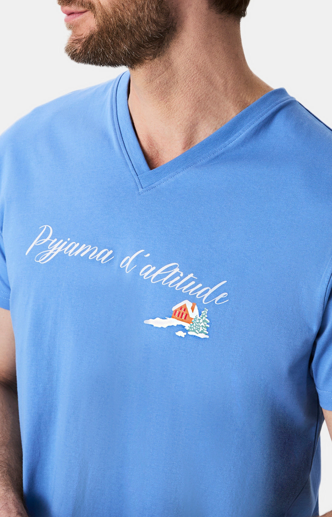 Pyjamas Homme Noël en altitude CIEL2