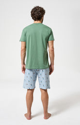 Pyjama Homme Pétanque Manches courtes Imprimé joueurs de pétanque 7