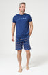 Pyjama Homme Bain de minuit Manches courtes Imprimé broderie baigneurs en maillots multicolores 1