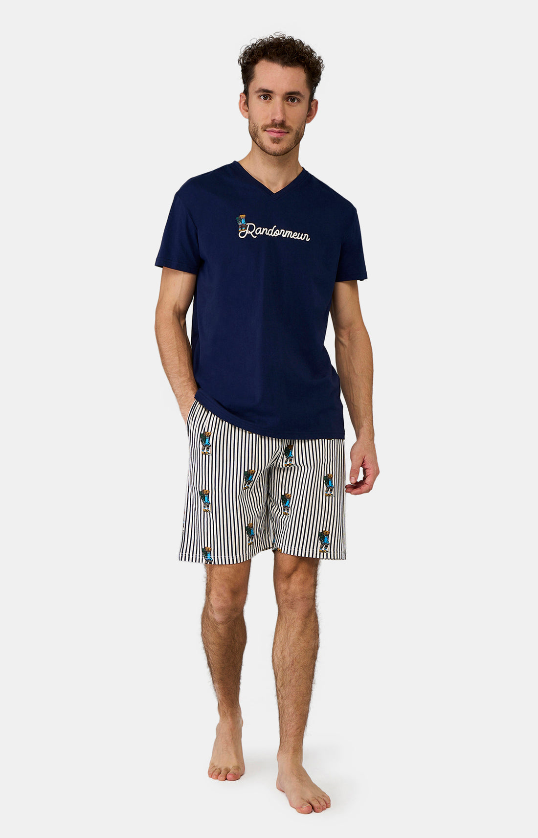Pyjashort Homme Randormeur Marine 4