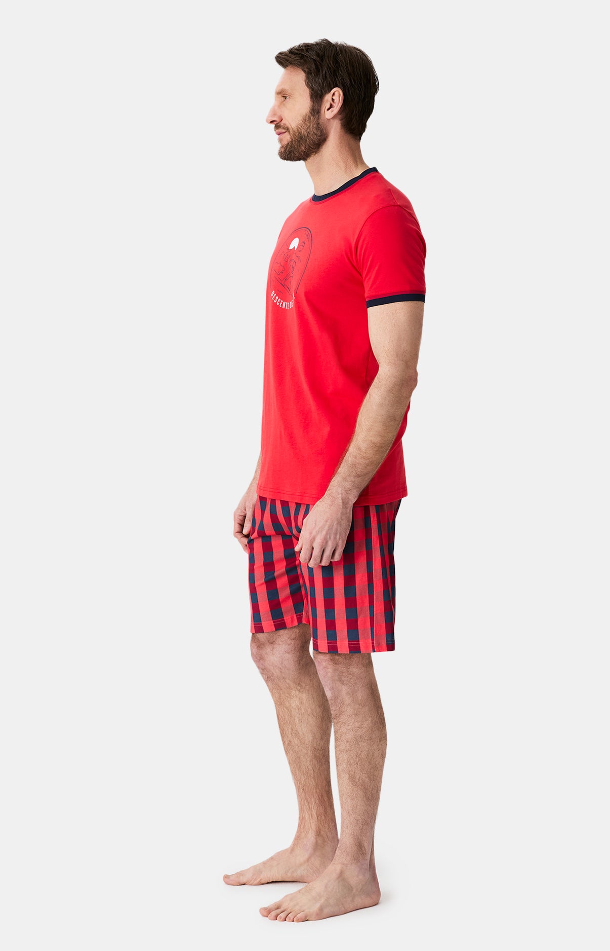 Pyjamas Homme Descente de lit ROUGE 4
