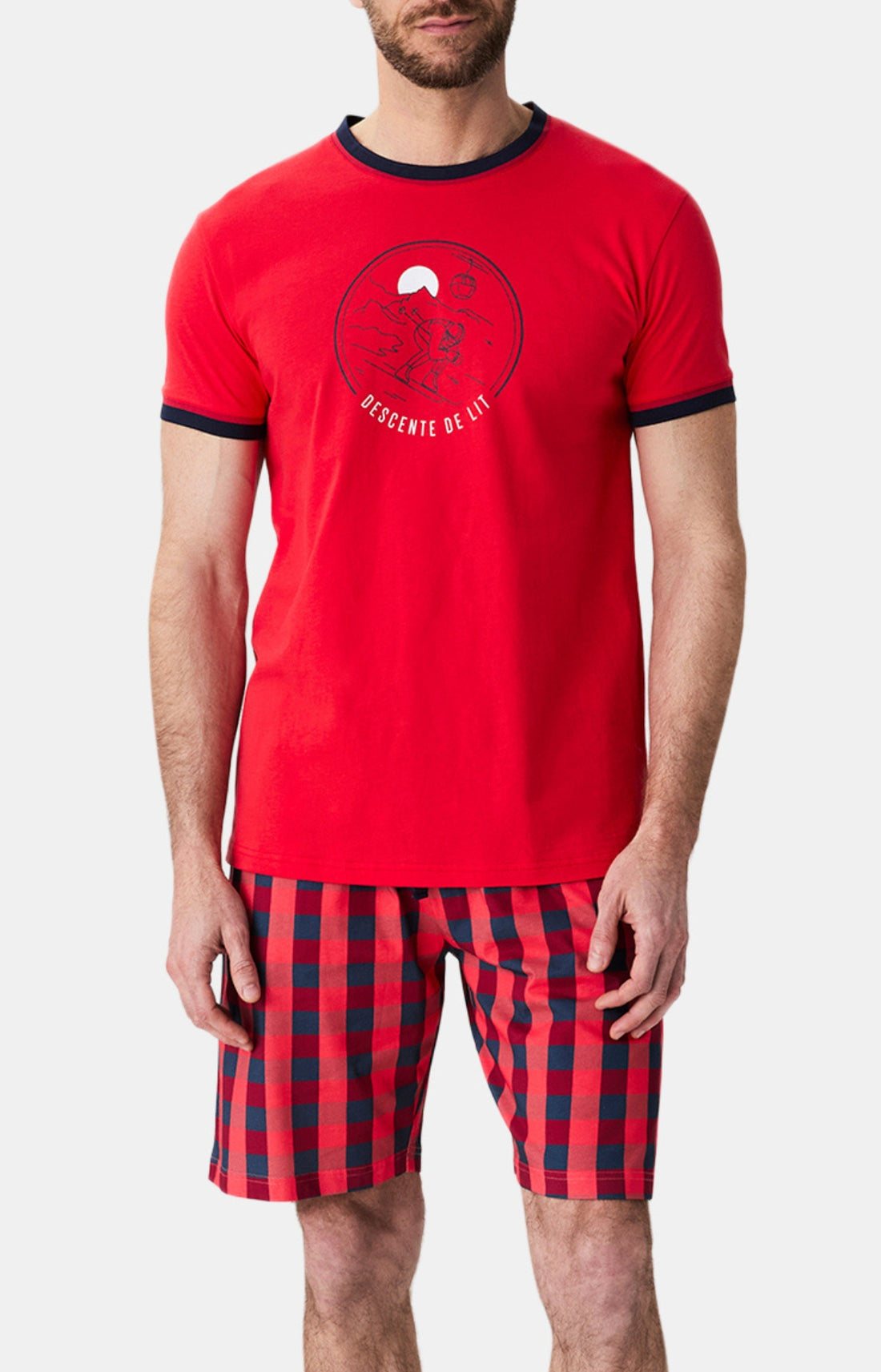 Pyjamas Homme Descente de lit ROUGE 1