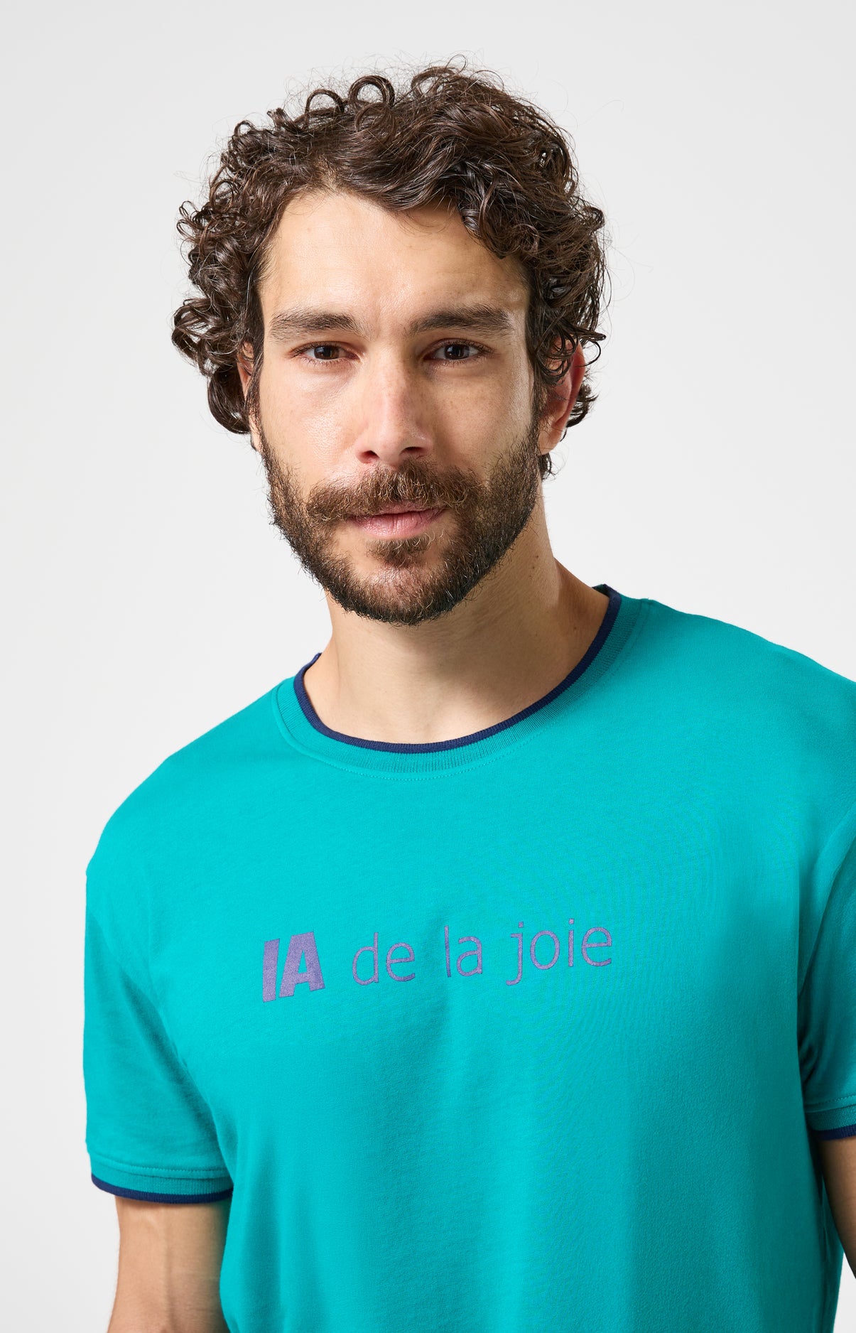 Pyjama Homme IA de la joie Manches courtes Imprimé robots 2