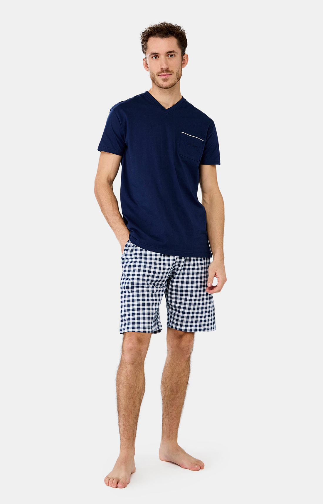 Pyjashort Homme Star Marine 1