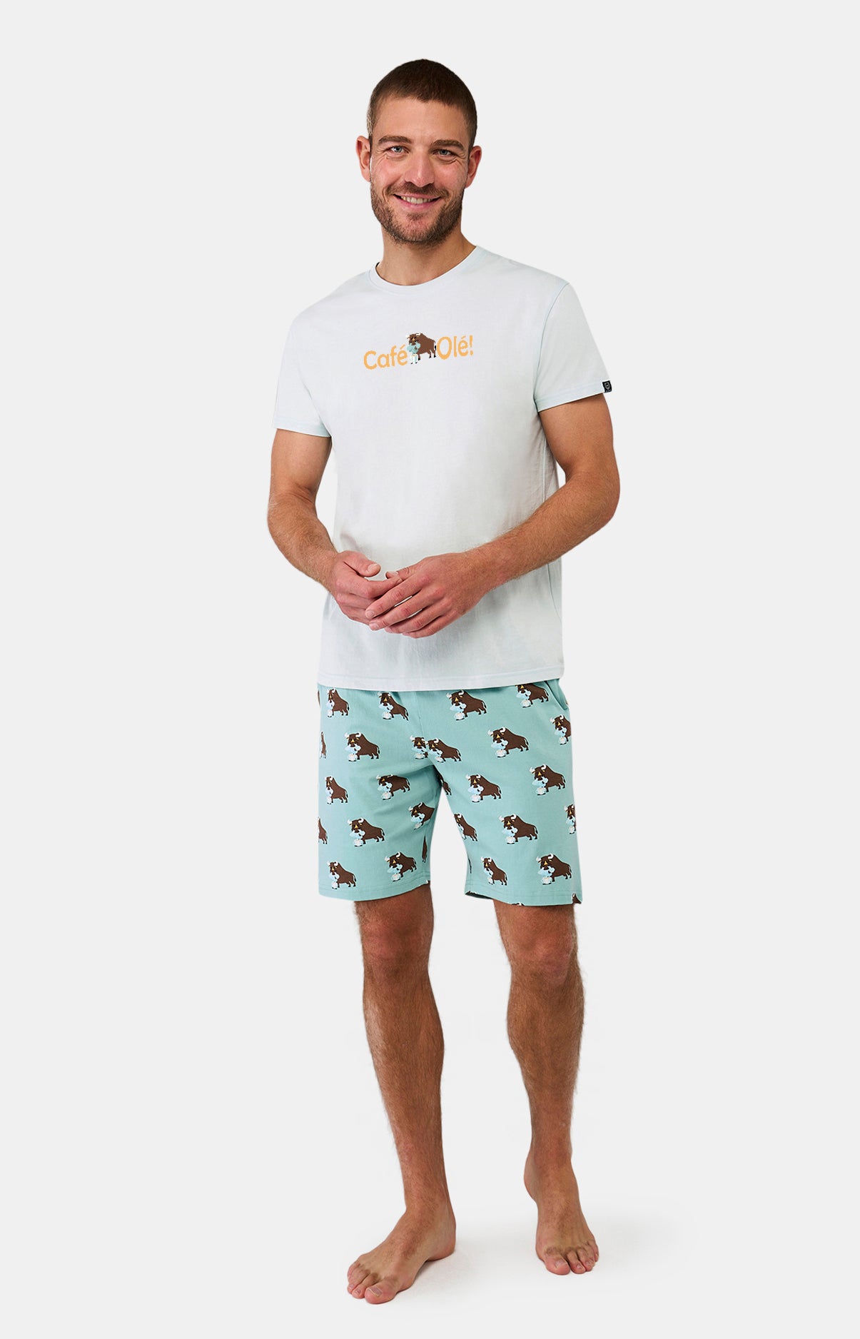 Pyjashort Homme Olé Bleu 4