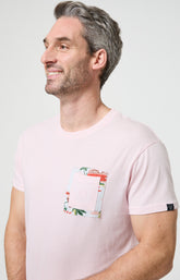 Pyjama Homme Van Life Manches courtes Imprimé vannes et palmiers multicolores 2