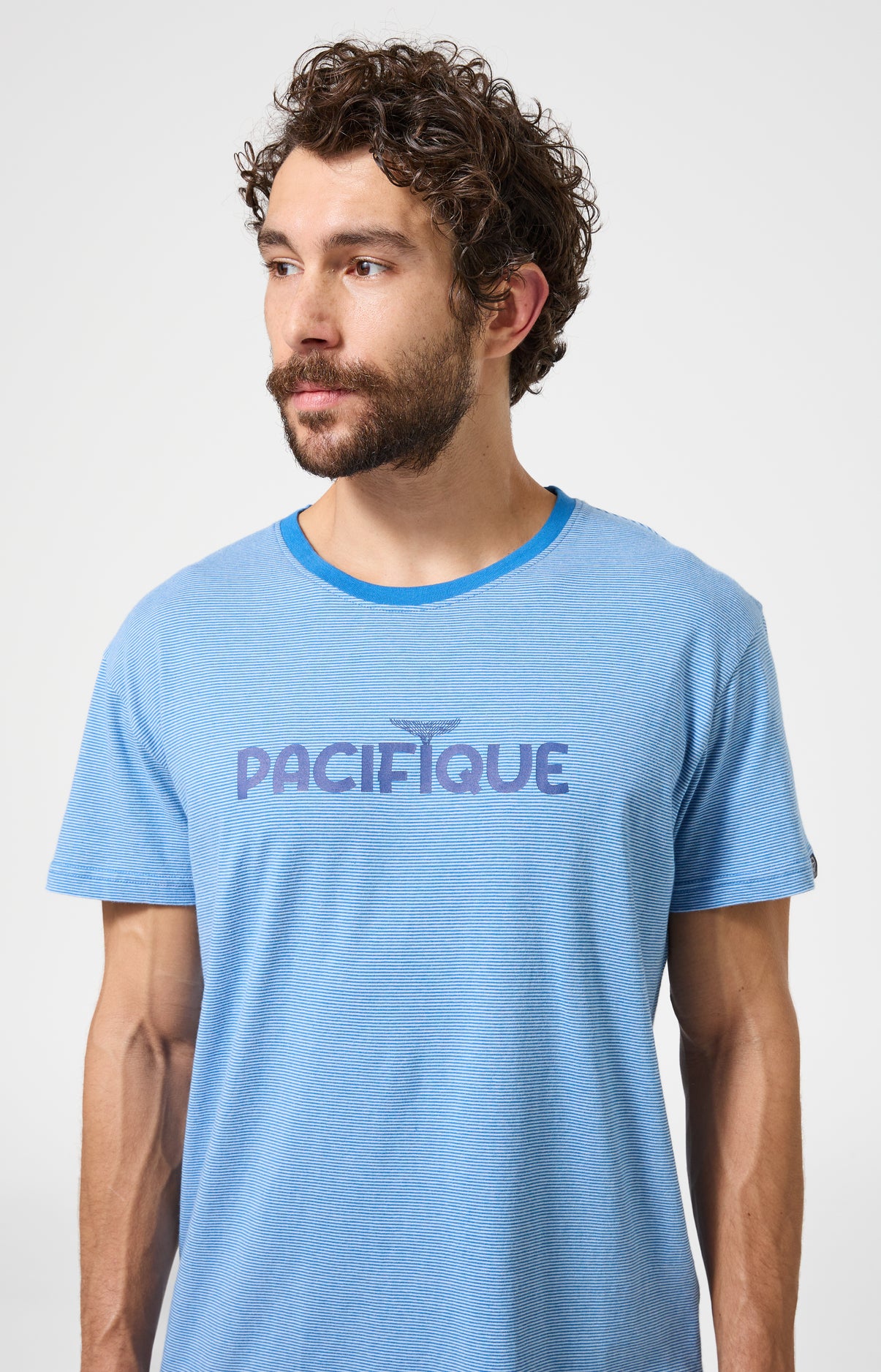 Pyjama Homme Pacifique Manches courtes Imprimé banc de baleines bleues 2