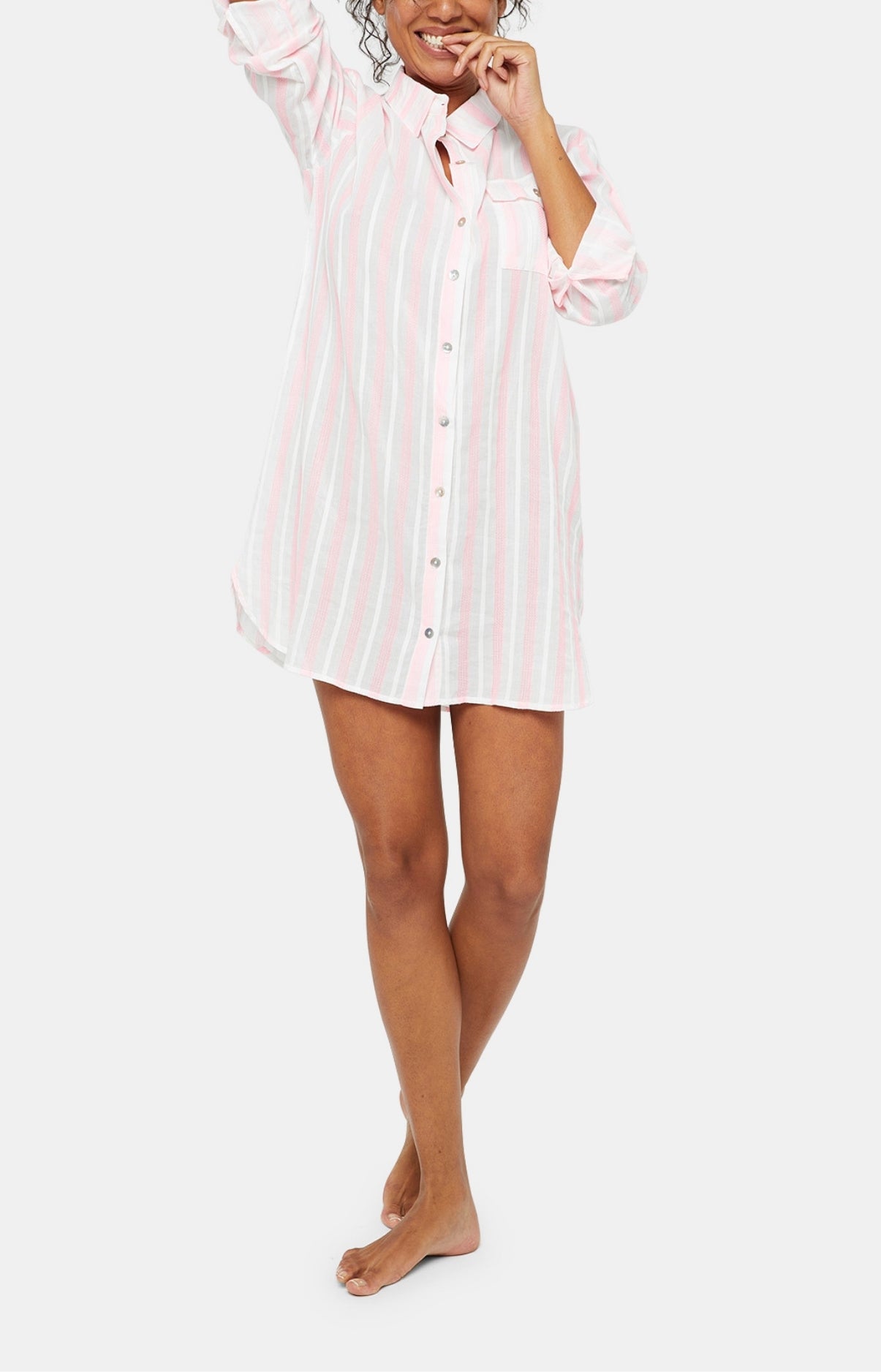 Shirt dress - Lison stripe