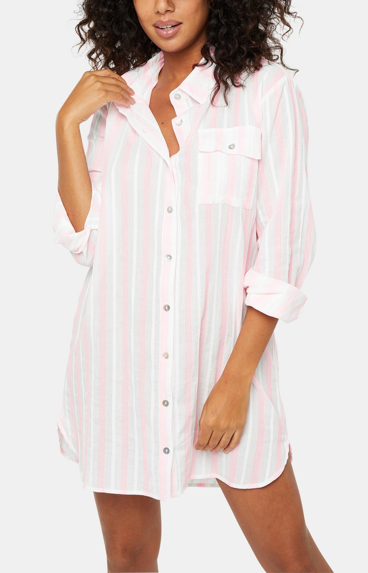 Shirt dress - Lison stripe